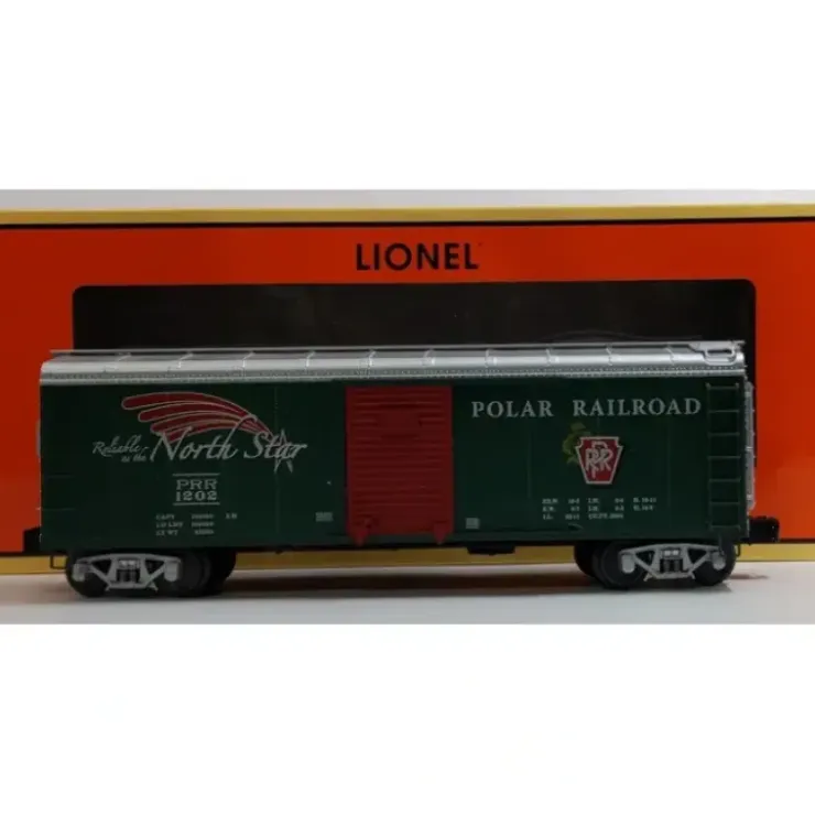 Lionel 6-17752 O Gauge Polar Railroad Round Roof Boxcar #1202 - Your Source for Gaming Essentials
