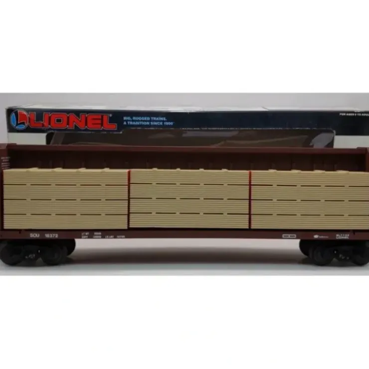Lionel 6-16372 O Gauge Southern I-Beam Flat Car w/ Wood Load NIB - Your Source for Gaming Essentials