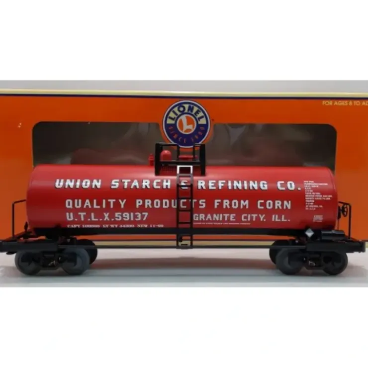 Lionel 6-17927 O Gauge Union Starch Unibody Single Dome Tank Car #59137 - Your Source for Gaming Essentials