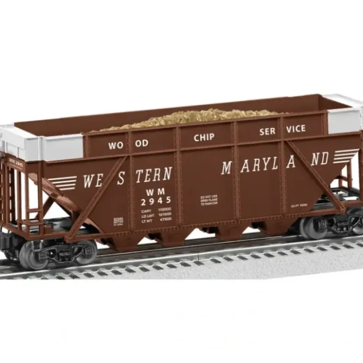 Lionel 6-82344 O Western Maryland Wood Chip Hopper #2945 - Your Source for Gaming Essentials