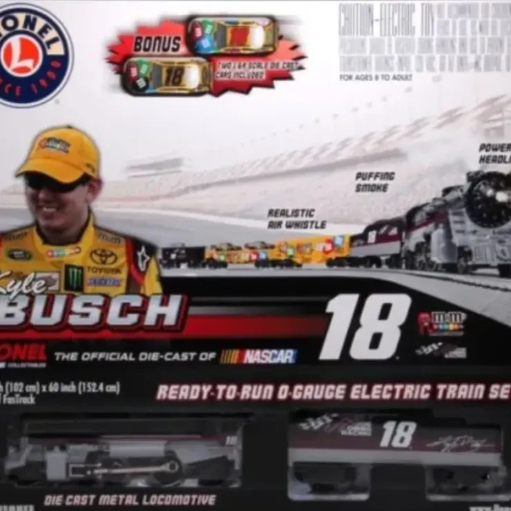 Lionel T1828 Kyle Busch NASCAR O Gauge Steam Train Set - Your Source for Gaming Essentials