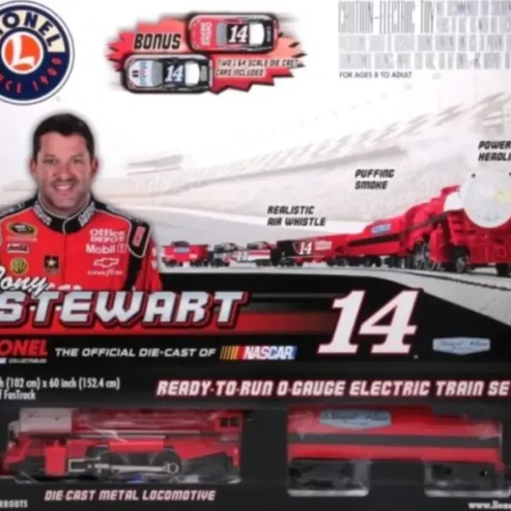 Lionel T1428 Tony Stewart NASCAR O Gauge Steam Train Set - Your Source for Gaming Essentials