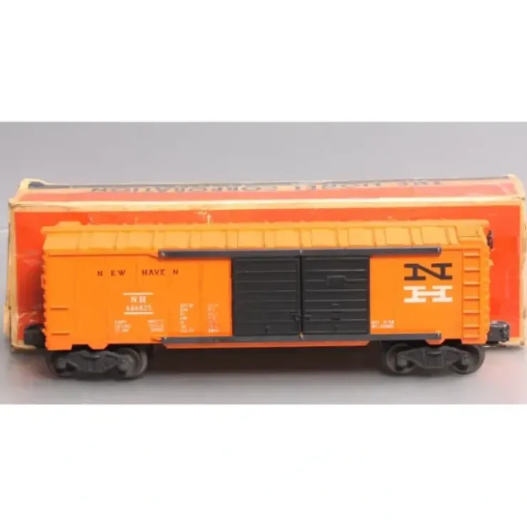 Lionel 6468-25 Vintage O New Haven Auto Transport Boxcar with Black Doors VG/Box - Your Source for Gaming Essentials
