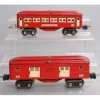 Lionel Vintage O Prewar LL Red Tinplate Passenger Cars: 600, 602 [2] - Your Source for Gaming Essentials