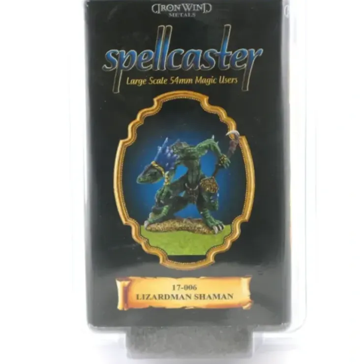 Tabletop Miniatures>Lizardman Shaman #17-006 Classic Ral Partha Fantasy RPG Metal Figure - Your Source for Gaming Essentials