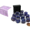 Dice>Luminary Borealis 16mm D6 Dice Block (12 Dice) - Royal Purple with Gold Pips - Your Source for Gaming Essentials