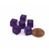 Dice>Luminary Borealis 9mm Mini 6 Sided D6 Dice, 6 Pieces - Royal Purple with Gold - Your Source for Gaming Essentials