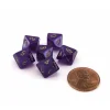 Dice>Luminary Borealis 10mm Mini 10 Sided D10 Dice, 6 Pieces - Royal Purple with Gold - Your Source for Gaming Essentials