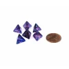 Dice>Luminary Nebula 12mm Mini 4 Sided D4 Dice, 6 Pieces - Nocturnal with Blue - Your Source for Gaming Essentials