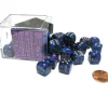 Dice>Lustrous 12mm D6 Chessex Dice Block (36 Dice) - Purple with Gold Pips - Your Source for Gaming Essentials