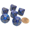 Dice>Lustrous 16mm Tens D10 (00-90) Chessex Dice, 6 Pieces - Purple with Gold Numbers - Your Source for Gaming Essentials