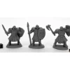 Tabletop Miniatures>Maggotcrown Men at Arms (3) #44034 Bones Black Unpainted Plastic - Your Source for Gaming Essentials