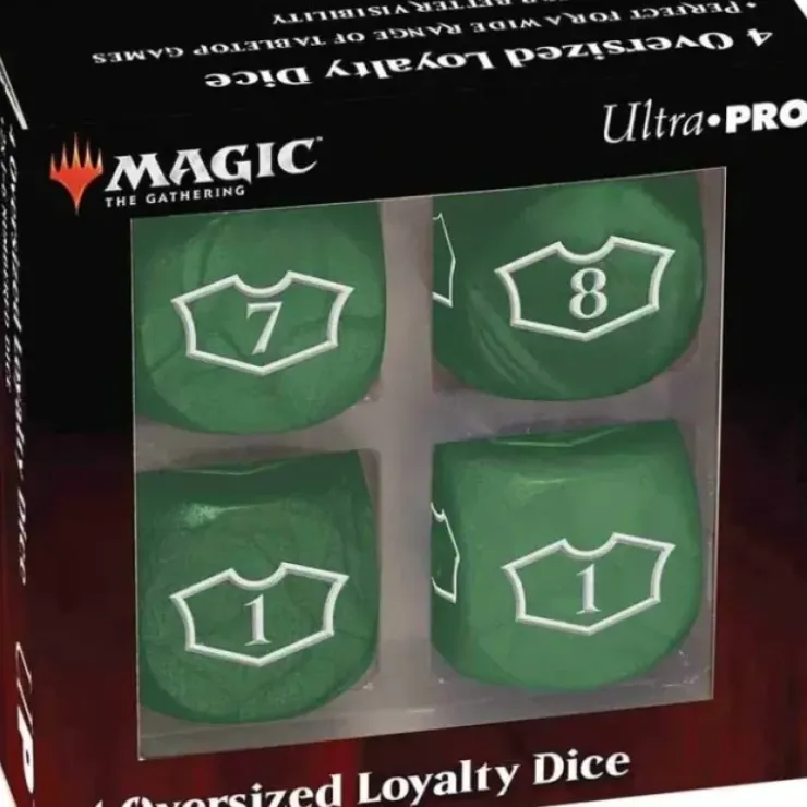 Dice>Magic the Gathering Deluxe 22mm Loyalty Dice Set (4) - Forest - Your Source for Gaming Essentials