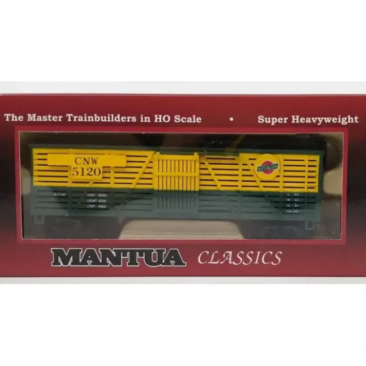 Mantua 735064 HO Scale CN&W 41' Wood Cattle Car With Sliding Door #5120 - Your Source for Gaming Essentials