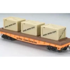 Mantua 727003 HO Scale Illlinois Central Gulf 40' Flatcar w/ Crates #99987 - Your Source for Gaming Essentials