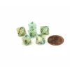 Dice>Marble 9mm Mini 8 Sided D8 Dice, 6 Pieces - Green with Dark Green Numbers - Your Source for Gaming Essentials