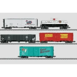 Marklin 45645 HO American Freight Car Set - 3-Rail - Ready to Run - Your Source for Gaming Essentials