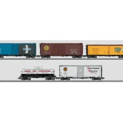 Marklin 45657 HO American Freight Car Set - 3-Rail - Ready to Run - Your Source for Gaming Essentials