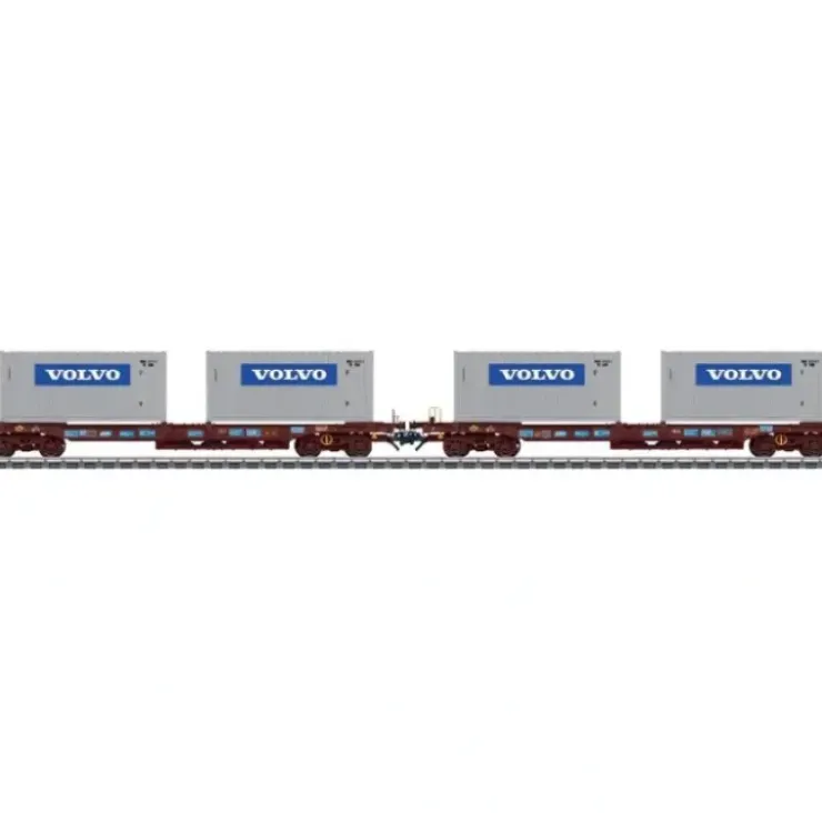 Marklin 47458 HO Container/Well Flatcar with Containers 2-Pack - 3-Rail - Your Source for Gaming Essentials