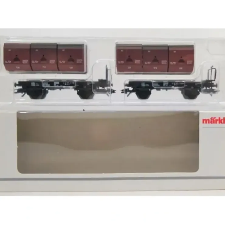 Marklin 48273 HO German Federal Railroad DB Container Flatcar w/12 Cubic Meter - Your Source for Gaming Essentials