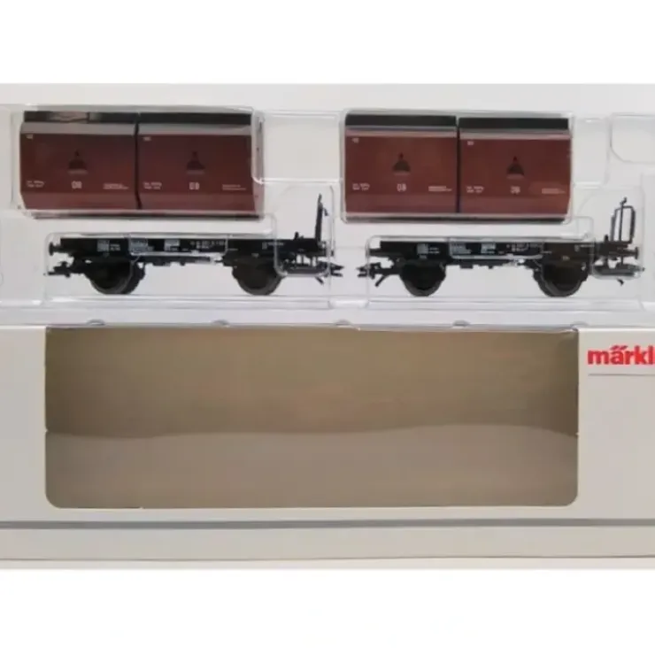 Marklin 48274 HO German Federal Railroad DB Container Flatcar - Your Source for Gaming Essentials