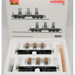 Marklin 48685 HO Type Sa 705 Heavy-Duty Flatcar with Ingot Mold Load 2-Pack - Your Source for Gaming Essentials