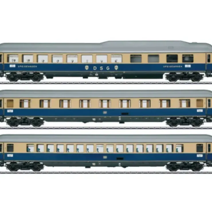 Marklin 58059 1962 Rheingold Passenger Car w/ Lights & Detail RTR (Set of 3) - Your Source for Gaming Essentials