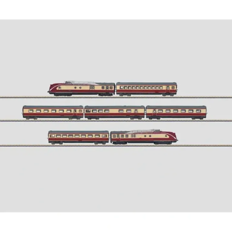 Marklin 88734 Z Scale Mediolanum Diesel Rail Car Train Set - Your Source for Gaming Essentials