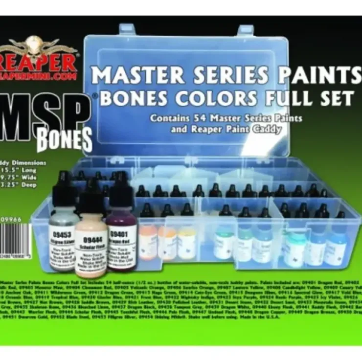 Tabletop Miniatures>Master Series Paints MSP #09966 Bones Colors Full Set, 54 Colors (09401-09454) - Your Source for Gaming Essentials