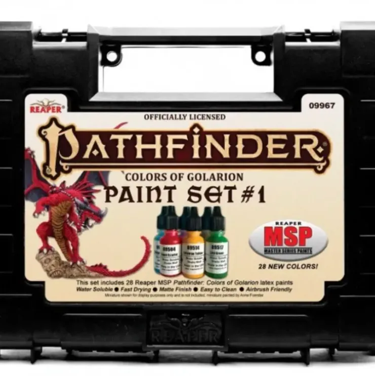Master Series Paints Pathfinder: Colors of Golarion (28) #09967 - Paint Set #1 - Your Source for Gaming Essentials* Tabletop Miniatures