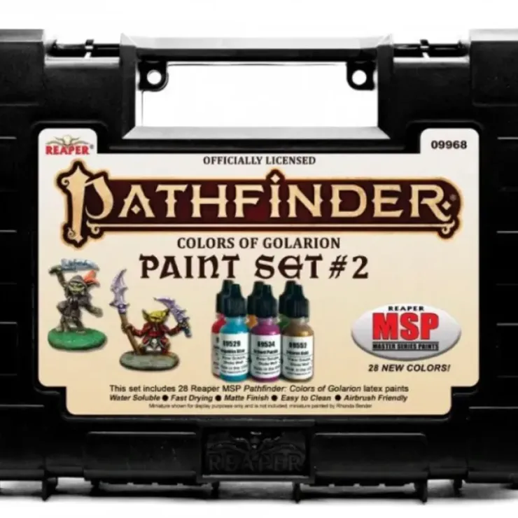 Tabletop Miniatures>Master Series Paints Pathfinder: Colors of Golarion (28) - Paint Set #2 - Your Source for Gaming Essentials