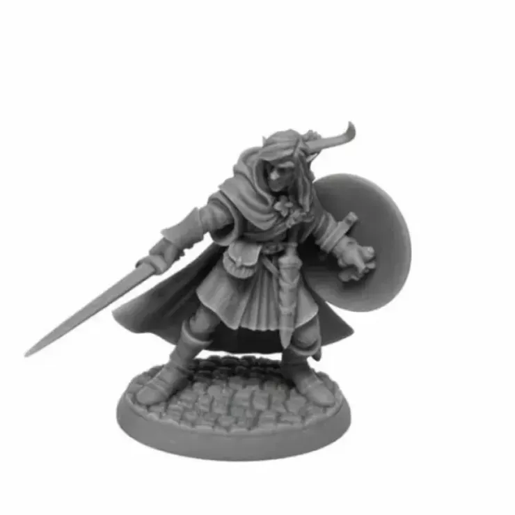 Tabletop Miniatures>Mellonir Windrunner, Elf Warrior #07026 Bones USA Unpainted Plastic Miniature - Your Source for Gaming Essentials