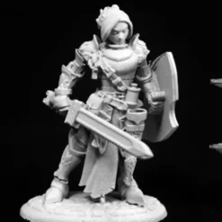 Tabletop Miniatures>Merrowyn Lightstar, Female Elf Paladin #03764 Dark Heaven Unpainted Mini - Your Source for Gaming Essentials
