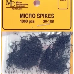 Micro Engineering 30-108 3/16" Blackened Metal Micro Spikes (Pack of 1000) - Your Source for Gaming Essentials