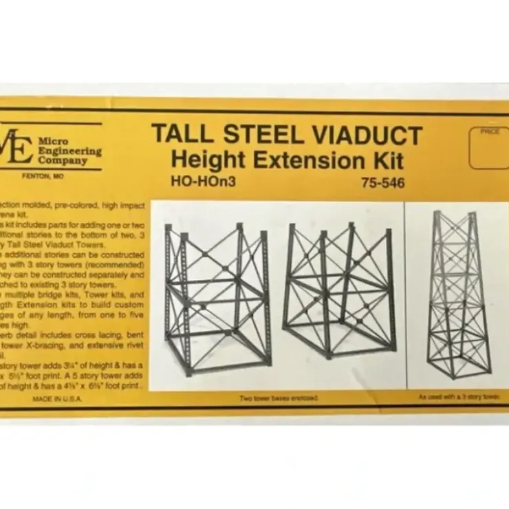 Micro Engineering 75-546 HO and HOn3 Height Extension Tall Steel Viaduct Kit - Your Source for Gaming Essentials