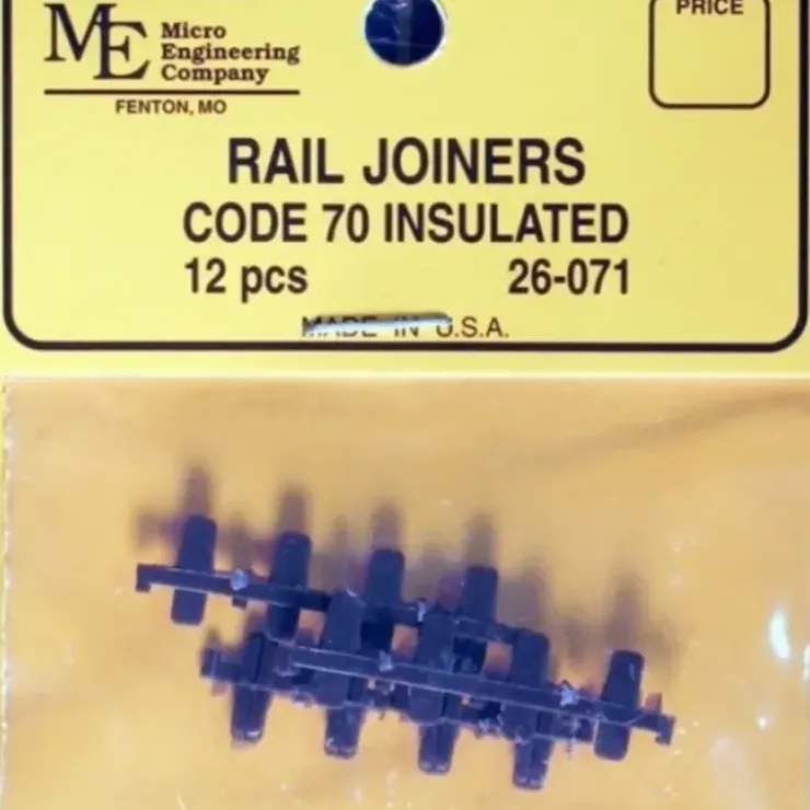 Micro Engineering 26-071 HO Code 70 Plastic Insulated Rail Joiners (Pack of 12) - Your Source for Gaming Essentials