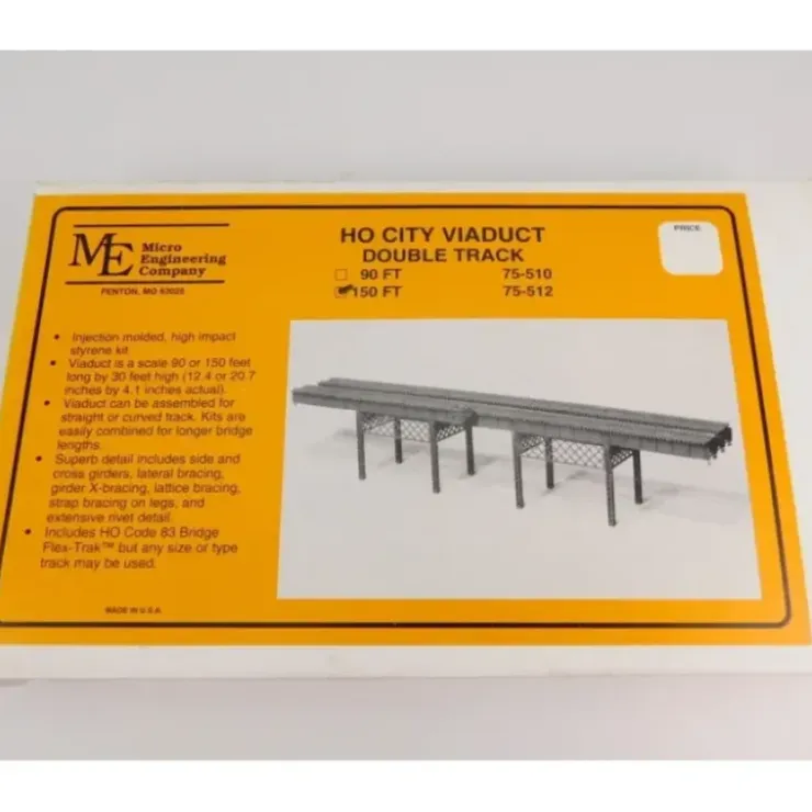 Micro Engineering 75-512 HO 150' Double Track City Viaduct Kit - Your Source for Gaming Essentials