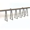 Micro Engineering 75-550 HO 210' Low Bridge Tall Steel Viaduct with Bents - Your Source for Gaming Essentials