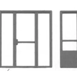 Micro Engineering 80-161 HO Office Windows & Doors (Pack of 8) - Your Source for Gaming Essentials