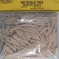 Micro Engineering 37-101 HO Regular Length Non-Weathered Ties (Pack of 1,000) - Your Source for Gaming Essentials