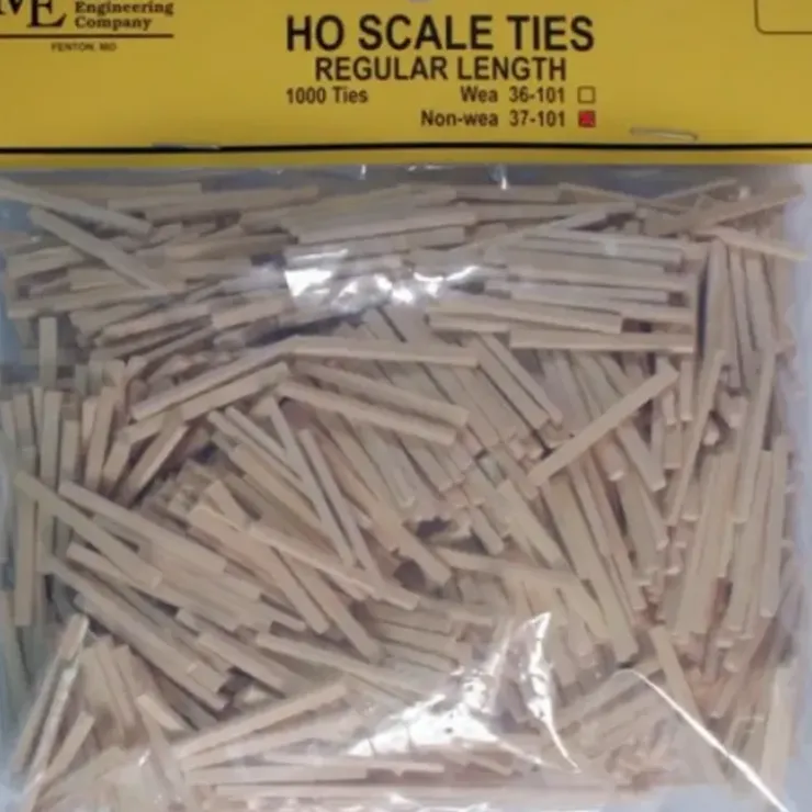 Micro Engineering 37-101 HO Regular Length Non-Weathered Ties (Pack of 1,000) - Your Source for Gaming Essentials