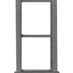 Micro Engineering 80-068 HO 28" x 64" 2 Pane Windows (Pack of 8) - Your Source for Gaming Essentials