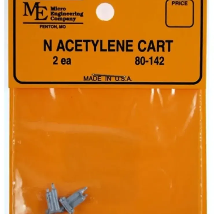 Micro Engineering 80-142 N White Metal Castings Acetylene Cart (Pack of 2) - Your Source for Gaming Essentials
