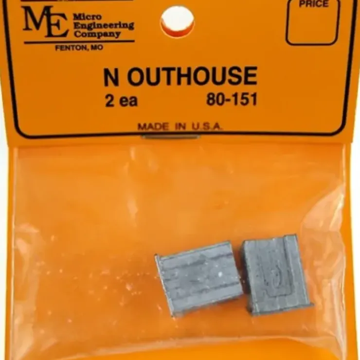 Micro Engineering 80-151 N White Metal Castings Outhouses (Pack of 2) - Your Source for Gaming Essentials