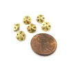 Dice>Micro Metal 5mm Gold Colored Chessex Dice, 6 Pieces - D10 - Your Source for Gaming Essentials