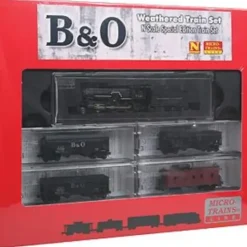 Micro-Trains 99301180 N Baltimore & Ohio Weathered Steam Freight Train Set - Your Source for Gaming Essentials* Trains