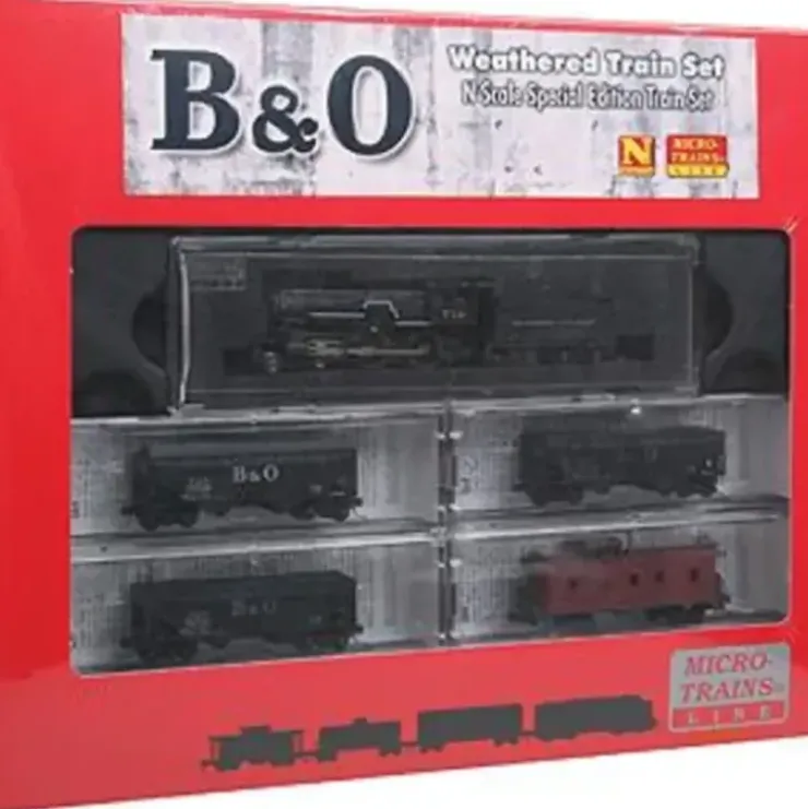 Micro-Trains 99301180 N Baltimore & Ohio Weathered Steam Freight Train Set - Your Source for Gaming Essentials* Trains