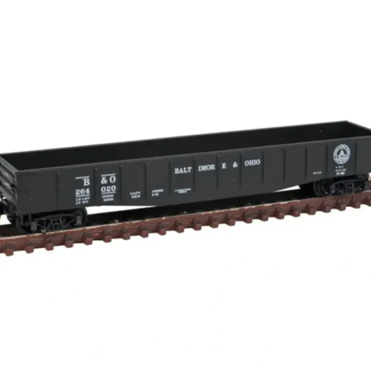 Micro-Trains 10500030 N B&O 50' 14 Panel Steel Fishbelly Side Gondola #264020 - Your Source for Gaming Essentials