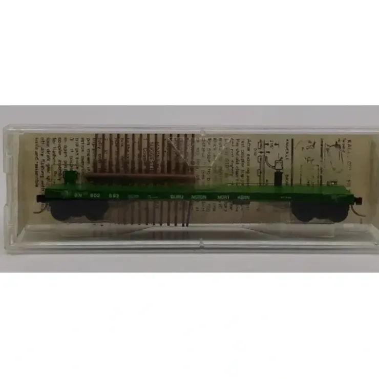 Micro-Trains 04400070 N Burlington Northern 50' Straight Side Flatcar #602692 NIB - Your Source for Gaming Essentials