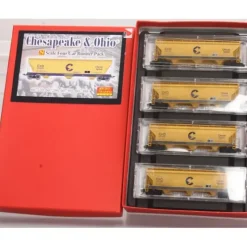 Micro-Trains 99300074 N C&O 3-Bay ACF Hopper Runner Pack (Set of 4) - Your Source for Gaming Essentials* Trains